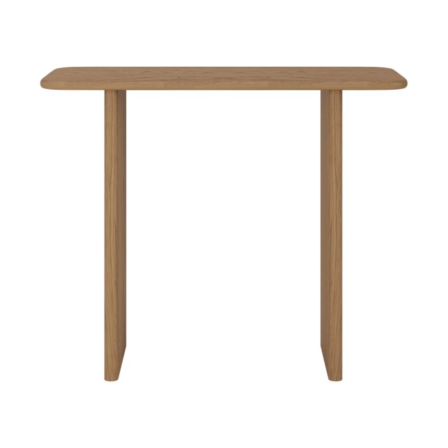 Slim & Narrow Rustic Oak Console Table - Mia