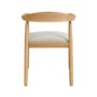 Brass Detail Oak Carver Dining Chair - Anders