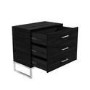 Black Chest of 3 Drawers - Kaia