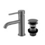 Gunmetal Grey Shower Bath and Basin Tap Set with Basin Waste - Arissa