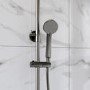 Gunmetal Grey Thermostatic Bar Mixer Shower with Slide Rail Kit & Hand Shower - Arissa