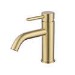 Brushed Brass Mono Basin Mixer Tap - Arissa