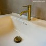 Brushed Brass Mono Basin Mixer Tap - Arissa