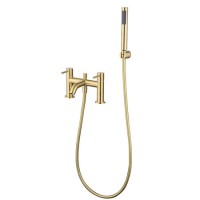 Brushed Brass Bath Shower Mixer Tap - Arissa