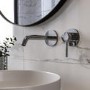 Chrome Wall Mounted Basin Mixer Tap - Arissa