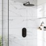 Black 357mm Wall Mounted Shower Arm - Arissa