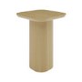 Large Square Wooden Pedestal Side Table - Ari