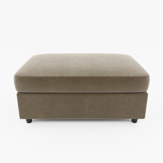 Large Mink Velvet Footstool - August