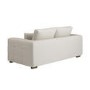 Beige Chenille 3 Seater Sofa - Avalon