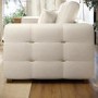 Beige Chenille 3 Seater Sofa - Avalon