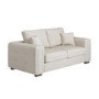 Beige Chenille 3 Seater Sofa - Avalon