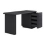 Banks Black Wood Desk with Drawers