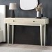 Cream Limewash Dressing Table with Storage Drawers - Beau