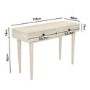 Cream Limewash Dressing Table with Storage Drawers - Beau