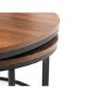 Round Walnut Nest of 2 Tables - Bellini