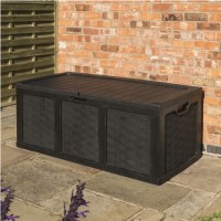 Rowlinson Graphite Plastic Outdoor Storage Box