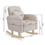 Beige Rocking Nursing Chair - Bailee