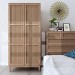 Rattan Rustic 2 Door Double Wardrobe - Bordeaux - LPD