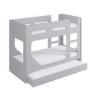 Grey Pod Bunk Bed with Trundle - Braxton