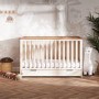 Evie Cot Bed with drawer in cashmere - Obaby 