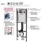 Wirquin Initio Compact WC Frame with Chrome Flush Plate