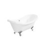 Freestanding Double Ended Roll Top Bath with Chrome Feet 1750 x 740mm - Park Royal