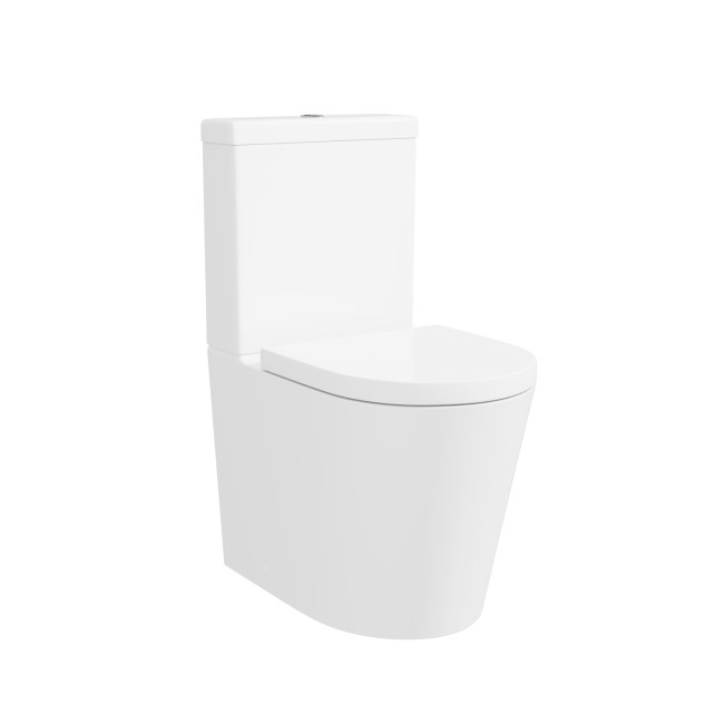 White Round Soft Close Toilet Seat with Quick Release - Newport