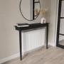 Small & Narrow Black Radiator Cover - 115cm - Ava