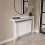 Small & Narrow White Radiator Cover - 115cm - Ava