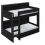 Black Bunk Bed with Storage Shelves and Drawer - Aire