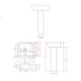 Brass Freestanding Left Hand Shower Bath Suite with Toilet and Basin - Amaro