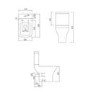 Chrome Freestanding Left Hand Shower Bath Suite with Toilet and Basin - Amaro