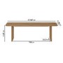 Large Oak Hallway Bench - Seats 3 - Mia