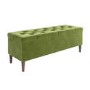 Ottoman Storage Blanket Box in Olive Green Velvet - Amara