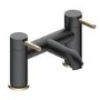 Black & Brass Bath Mixer - Arissa