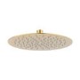 250mm Brushed Brass Round Rainfall Shower Head - Arissa