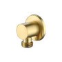 Brushed Brass Dual Outlet Wall Mounted Thermostatic Mixer Shower with Hand Shower - Arissa