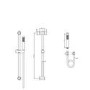 Brushed Brass Dual Outlet Wall Mounted Thermostatic Mixer Shower with Hand Shower - Arissa