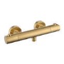 Brushed Brass Thermostatic Mixer Shower with Hand Shower  - Arissa