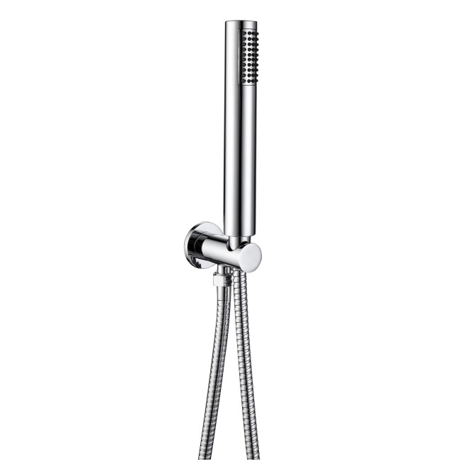 Chrome Triple Outlet Wall Mounted Mixer Shower Set With Hand Shower and Bath Filler Spout - Arissa