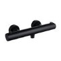 Black Thermostatic Pencil Bar Mixer Shower Set with Slide Rail Kit - Arissa