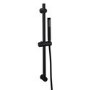 Black Thermostatic Pencil Bar Mixer Shower Set with Slide Rail Kit - Arissa