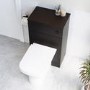 500mm Black Back to Wall Toilet Unit Only – Palma