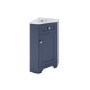 580mm Blue Corner Vanity Unit - Baxenden 