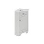 580mm White Corner Vanity Unit - Baxenden 