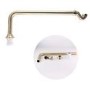 Brushed Brass Traditional Exposed Shallow Seal Bath Trap & Pipe - Park Royal