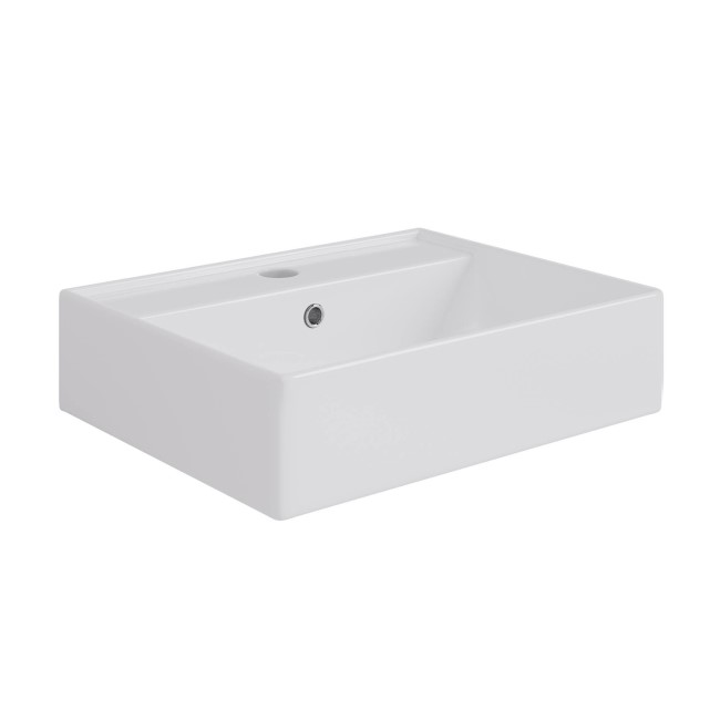 White Square Countertop Basin 497mm - Bowen