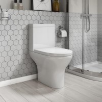 Close Coupled Short Projection Toilet with Soft Close Seat - Portland