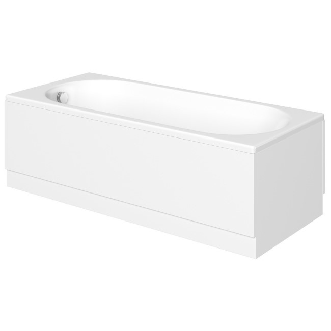 1600mm Straight Bath Suite with Toilet Basin & Panels - Addison