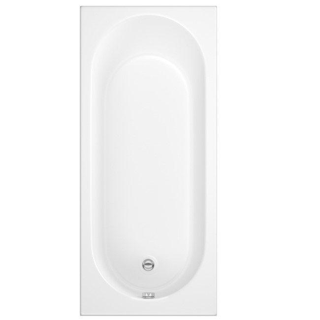 Single Ended 1700mm Shower Bath with Toilet Basin Panels and Bath Screen - Alton